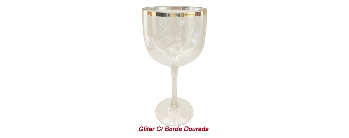 Taça Gin 580ml  c/ Gliter